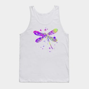 Dragonfly Watercolor Painting Tank Top